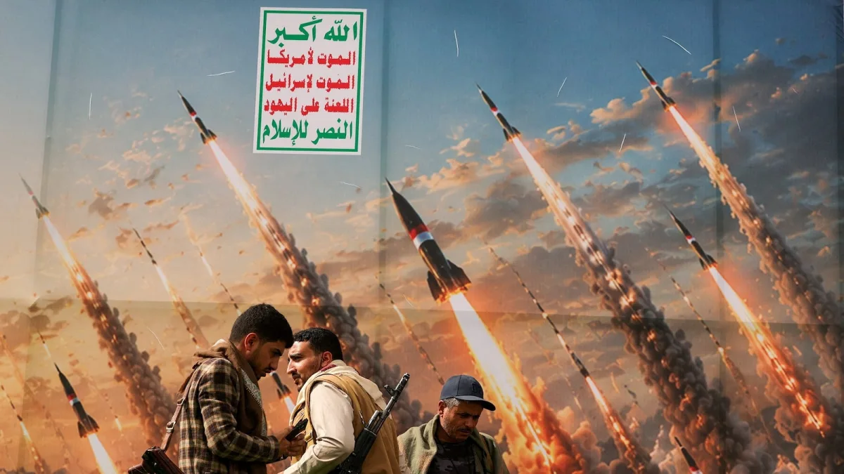Image accompanying reporting about Iran live updates: Houthis claim new missile attack on Riyadh airport