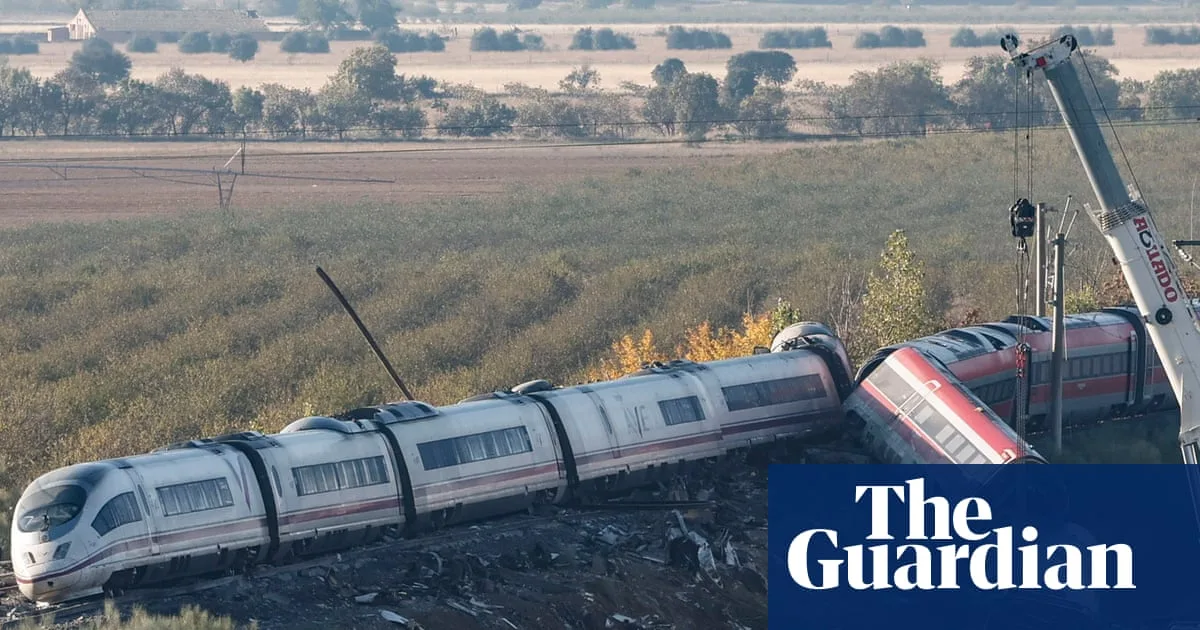 Image accompanying reporting about Spain begins mourning period after train crash as search continues for victims in wreckage