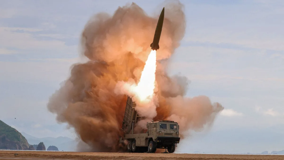Image accompanying reporting about North Korea fires ballistic missile after Seoul demands apology
