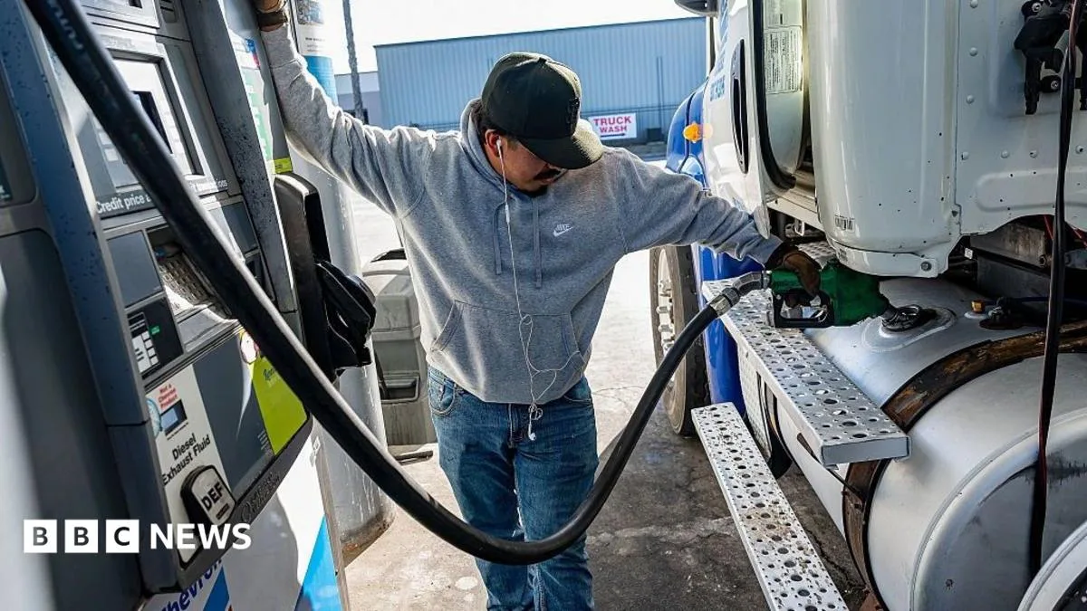 Image accompanying reporting about US pressures Europe to release diesel reserves as Trump threatens export ban