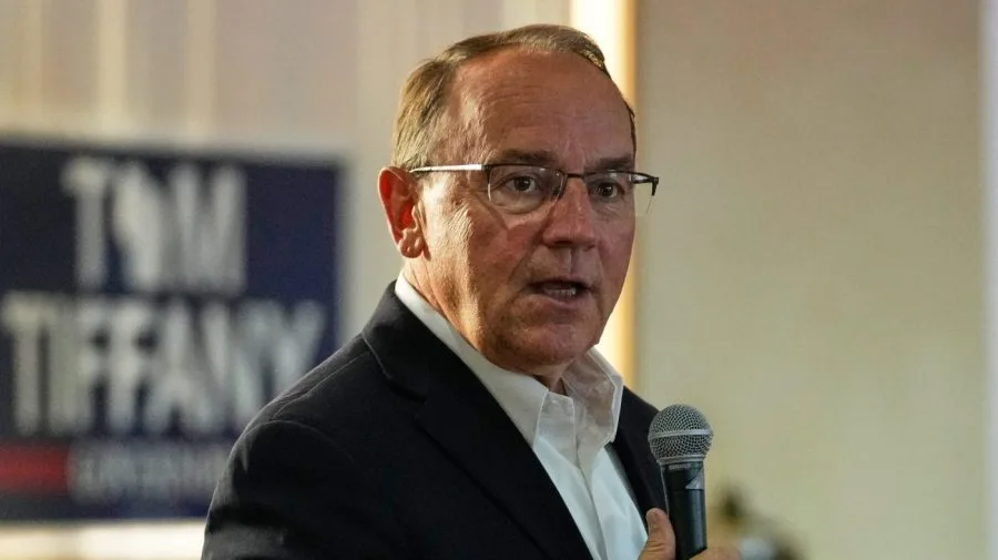 Image accompanying reporting about Wisconsin’s GOP nominee for governor reups calls to end Iran war