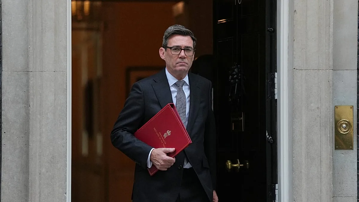 Image accompanying reporting about UK Prime Minister Andy Burnham wants 'honest discussion' on return to EU free movement
