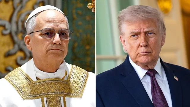 Image accompanying reporting about Trump wishes Pope Leo speedy recovery after lung cancer diagnosis, speaks highly of pontiff's brother