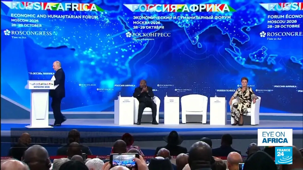 Image accompanying reporting about Russia woos African leaders at Moscow summit