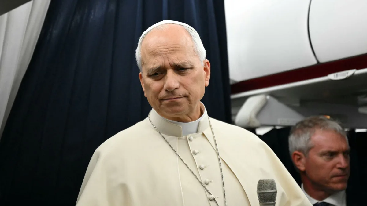 Image accompanying reporting about Pope says concerns about AI going rogue are not 'fake news' after Trump 'hoax' claims
