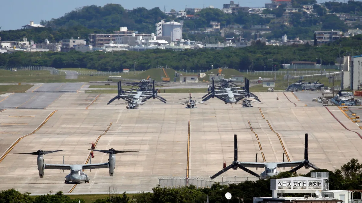 Image accompanying reporting about US marine arrested on suspicion of killing woman in Japan
