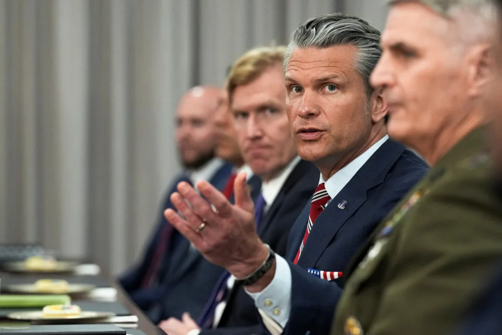 Image accompanying reporting about Hegseth fires the Pentagon's top military planner even as Trump considers new Iran strikes