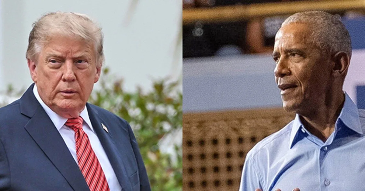 Image accompanying reporting about Obama and Trump spar at rallies in Georgia and Ohio: Key takeaways