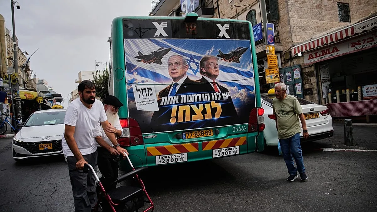 Image accompanying reporting about A pivotal election in Israel, and Netanyahu’s next test