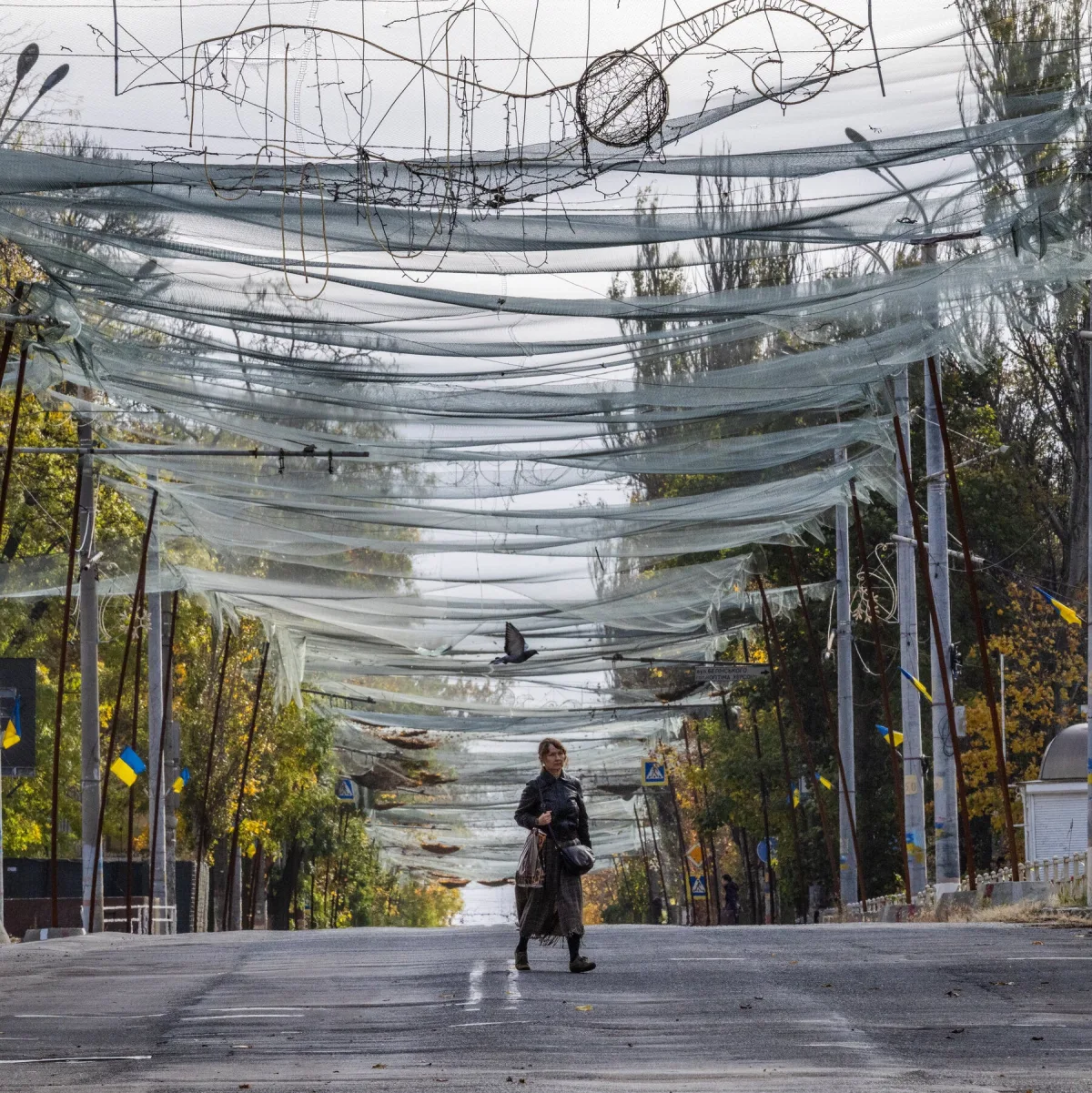 Image accompanying reporting about A Ukrainian City in the Kill Zone Relishes a Moment of Peace