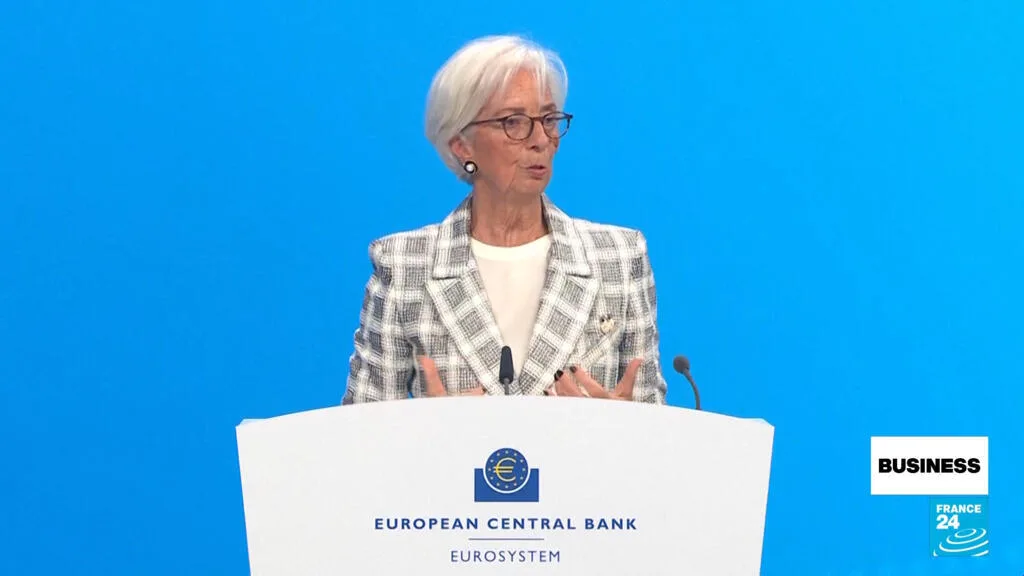Image accompanying reporting about ECB President Lagarde steps down in order to speak out