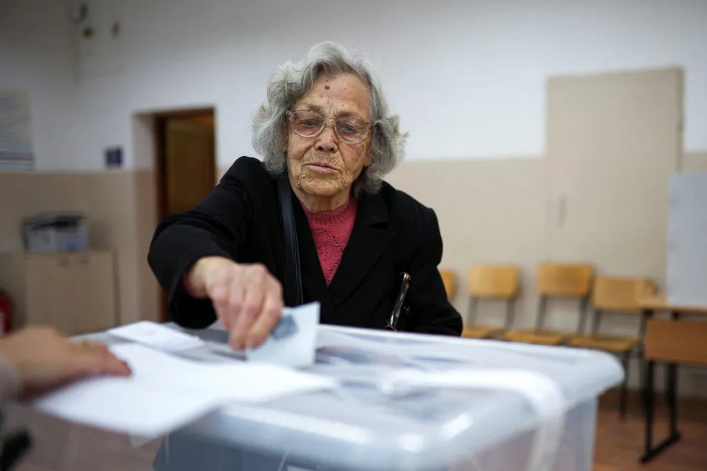 Image accompanying reporting about Presidential race in Bulgaria heads to runoff due to record low turnout