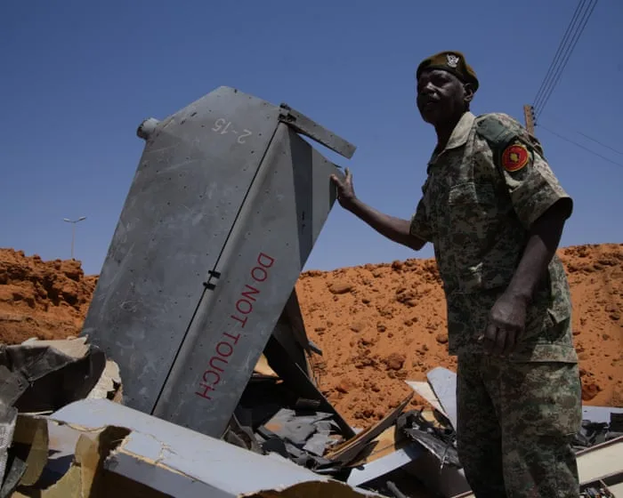 Image accompanying reporting about Drone attack near market kills 80 in Sudan