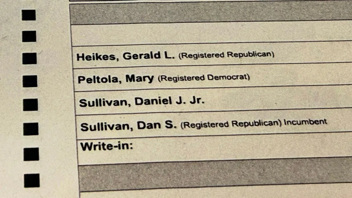 Image accompanying reporting about Peltola campaign under fire after report it recruited 2nd Dan Sullivan in Senate race