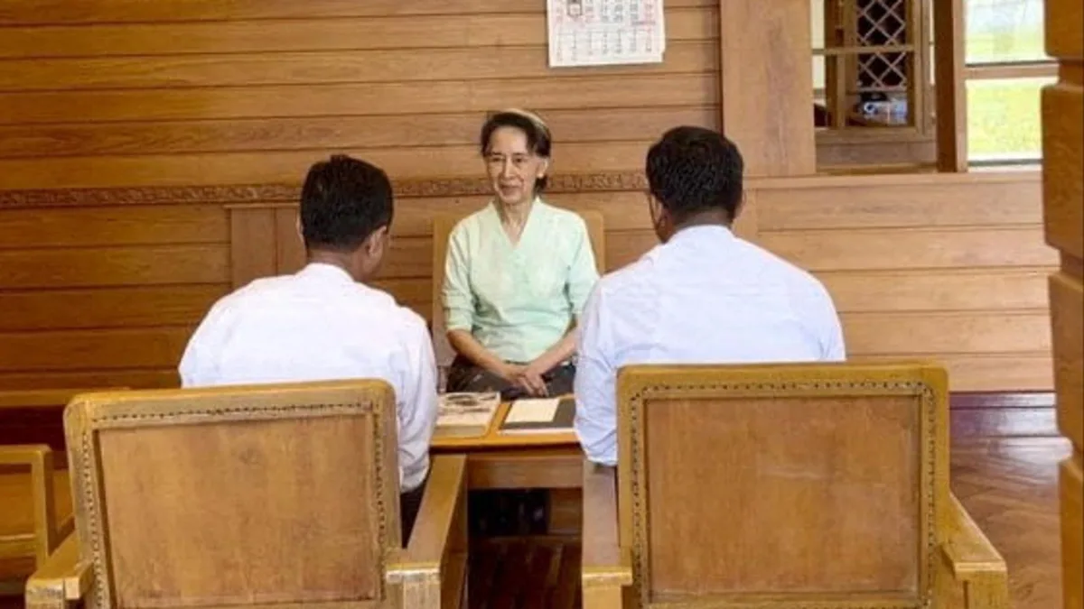 Image accompanying reporting about King Charles 'sends books about soil' to Aung San Suu Kyi